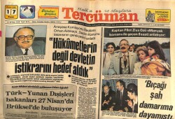 Tercüman Gazetesi 17 Nisan 1983 - Ankarada İran Heyetiyle Sıkı Pazarlık Yapılıyor GZ67607 - 2