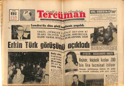 Tercüman Gazetesi 17 Ocak 1964 - İzmirde 22 Dükkan Yandı GZ77551 - 1