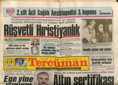 Tercüman Gazetesi 17 Ocak 1988 - Coşkun Sabah, Nükhet Durunun Şirketine Transfer Oldu GZ85124 - 1