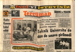 Tercüman Gazetesi 17 Temmuz 1970 - Devlet Mimarlık - Mühendislik Öğrencileri Bildiri Yayınladı GZ65870 - 2
