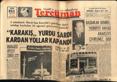 Tercüman Gazetesi 18 Aralık 1966 - Beşiktaş Yusufun Güzel Oyunu Ve Golleri İle Vefayı 4-2 Yendi GZ54377 - 1