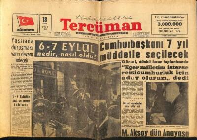 Tercüman Gazetesi 18 Ekim 1960 - Menderes , Avukatları İle Yarım Saat Görüştü GZ67218 - 1