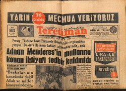 Tercüman Gazetesi 18 Eylül 1962 - Adnan Menderesin Mallarına Konan İhtiyati Tedbir Kaldırıldı GZ70730 - 1