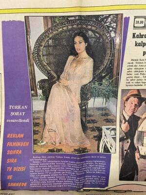 Tercüman Gazetesi 18 Eylül 1980 - Türkan Şoray Cesaretlendi , Reklam Filminden Sonra Sıra TV Dizisi Ve Sahnede GZ67595 - 4