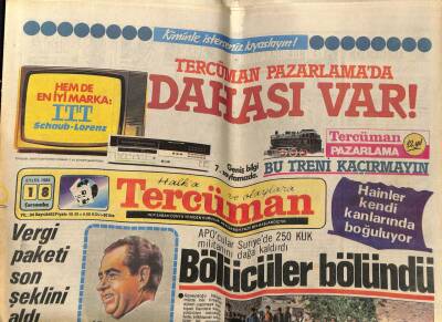 Tercüman Gazetesi 18 Eylül 1985 - Doğum Günü Hediyesi GZ53901 - 1