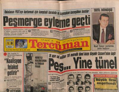Tercüman Gazetesi 18 Eylül 1988 - Özalın Elini Öpen Küçük Emrah Beyaz Mendil Verdi GZ67100 - 1