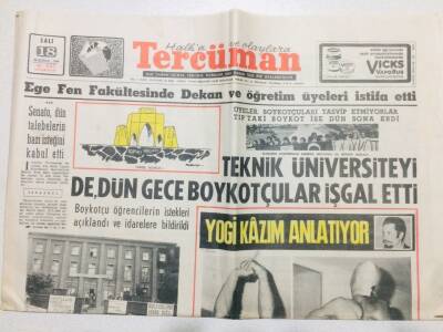 Tercüman Gazetesi 18 Haziran 1968 - Teknik Üniversiteyi Boykotçular İşgal Etti GZ53667 - 1