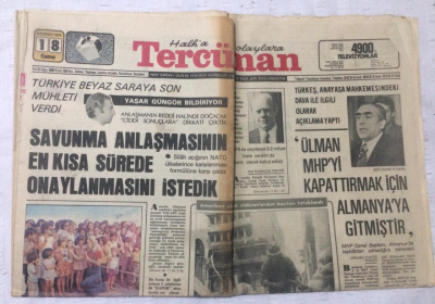 Tercüman Gazetesi 18 Haziran 1976 - Türkiye Beyaz Saraya Son Mühleti Verdi - GZ17242 - 1