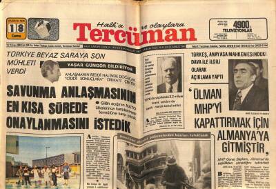 Tercüman Gazetesi 18 Haziran 1976 - Türkiye Beyaz Saraya Son Mühleti Verdi GZ70865 - 1