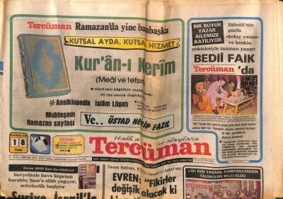Tercüman Gazetesi 18 Haziran 1982 - Doğum Günü Hediyesi GZ55326 - 1
