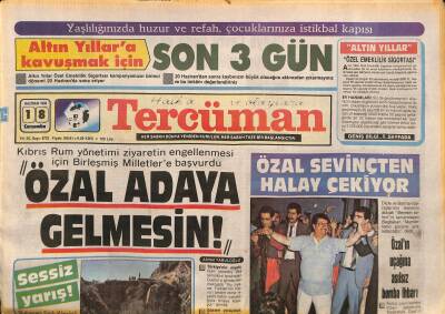 Tercüman Gazetesi 18 Haziran 1986 - Özal Sevinçten Halay Çekiyor GZ117346 - 1