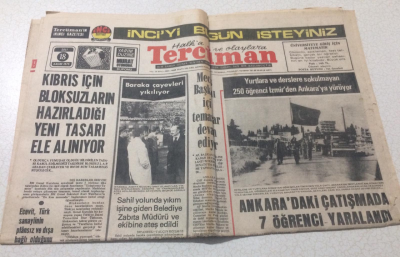 Tercüman Gazetesi 18 Kasım 1975 - Kıbrıs İçin Bloksuzların Hazırladığı Yeni Tasarı Ele Alınıyor - GZ15330 - 1