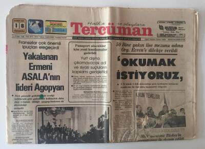 Tercüman Gazetesi 18 Kasım 1981 - 58 Yıl Sonra TBMMde Cumhuriyet Yeniden İlan Edildi Atatürk İle İlgili Film Çekiliyor GZ10675 - 1