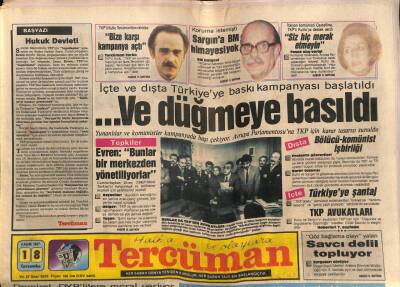 Tercüman Gazetesi 18 Kasım 1987 - Doğum Günü Hediyesi GZ54275 - 1