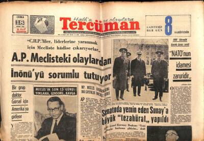 Tercüman Gazetesi 18 Mart 1966 - Mısırla Ticaret Anlaşması İmza Edildi GZ55213 - 1