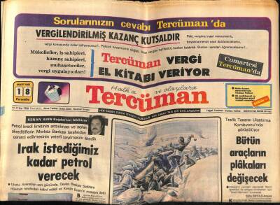 Tercüman Gazetesi 18 Mart 1982 - Doğum Günü Hediyesi GZ54346 - 1
