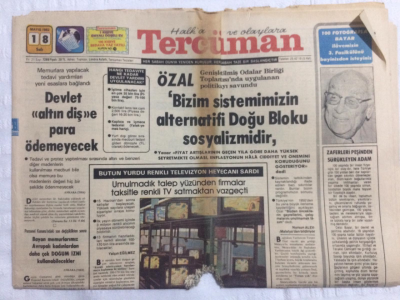 Tercüman Gazetesi 18 Mayıs 1982 - Devlet Altın Dişe Para Ödemeyecek - GZ21186 - 1