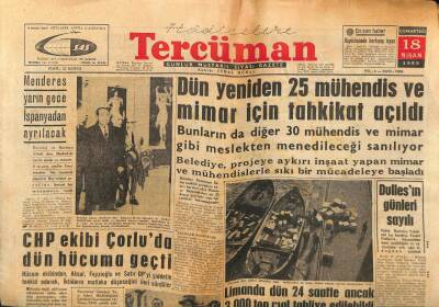 Tercüman Gazetesi 18 Nisan 1959 - Limanda Dün 24 Saatte Ancak 3.000 Ton Mal Tahliye Edilebildi GZ86599 - 1