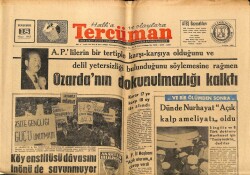 Tercüman Gazetesi 18 Nisan 1963 - Sendikalar Kanunu Dün Kabul Edildi GZ67114 - 1