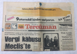 Tercüman Gazetesi 18 Nisan 1978 - Vergi Kabusu Mecliste,Prof.LewisABD Türkiyeye Muhtaçtır - GZ17218 - 1