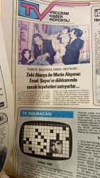 Tercüman Gazetesi 18 Nisan 1979 - Zeki Alasya İle Metin Akpınar , Emel Sayının Dükkanında Çocuk Kıyafetleri Satıyorlar... GZ69053 - 4