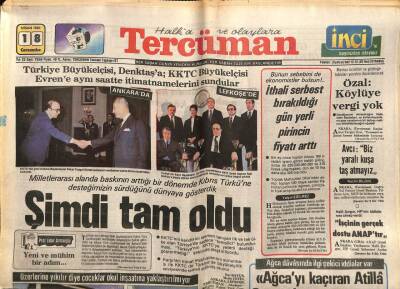 Tercüman Gazetesi 18 Nisan 1984 - Doğum Günü Hediyesi GZ54532 - 1