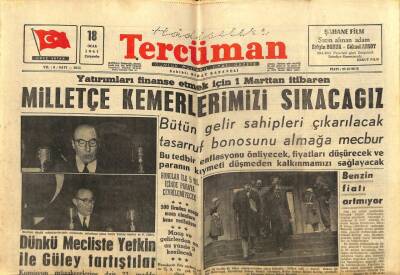 Tercüman Gazetesi 18 Ocak 1961 - Dünkü Mecliste Yetkin İle Güley Tartıştılar GZ65469 - 2