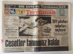 Tercüman Gazetesi 18 Ocak 1983 - Esenboğa Hava Alanında Uçak Kazası 43 Ölü GZ10648 - 1