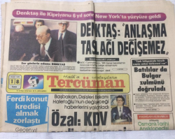 Tercüman Gazetesi 18 Ocak 1985 - DenktaşAnlaşma Taslağı Değişemez - GZ17180 - 1