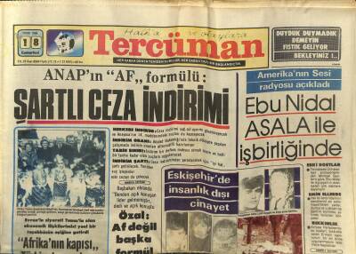 Tercüman Gazetesi 18 Ocak 1986 - Doğum Günü Hediyesi GZ54868 - 1
