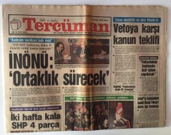 Tercüman Gazetesi 18 Ocak 1992 - Göçün Acı Yüzü GZ11321 - 1