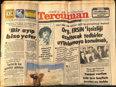 Tercüman Gazetesi 18 Şubat 1982 - Suriyede Kan Gövdeyi Götürüyor GZ74745 - 1