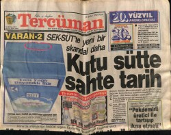 Tercüman Gazetesi 18 Şubat 1990 - Kutu Sütte Sahte Tarih GZ65401 - 1