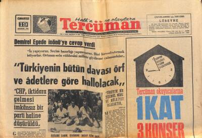 Tercüman Gazetesi 19 Ağustos 1967 - Dünya Model Uçak Şampiyonasında Atila Tanyu 4. Oldu GZ118985 - 1