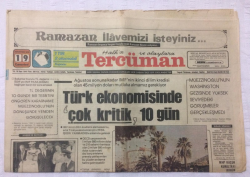 Tercüman Gazetesi 19 Ağustos 1978 - Türk Ekonomisinde Çok Kritik 10 Gün - GZ15607 - 2