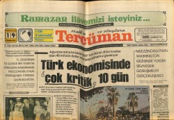 Tercüman Gazetesi 19 Ağustos 1978 - Türk Ekonomisinde Çok Kritik 10 Gün GZ65407 - 1