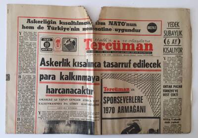 Tercüman Gazetesi 19 Aralık 1969 - Askerlik Kısalıyor GZ10823 - 1
