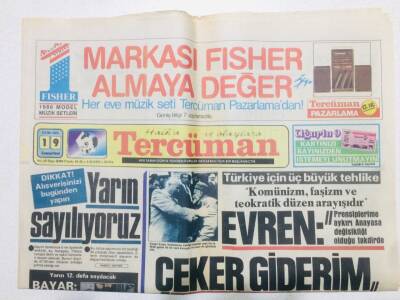 Tercüman Gazetesi 19 Ekim 1985 - Doğum Günü Hediyesi GZ53649 - 1
