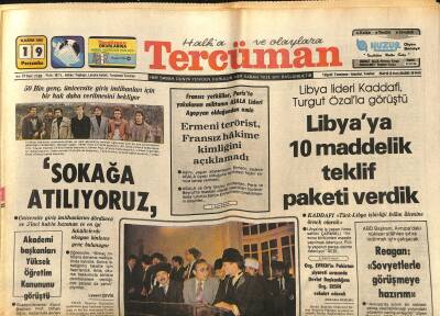 Tercüman Gazetesi 19 Kasım 1981 - Gönül Akkora Göre Kalıcı Olmayan Assolistler İstanbuldaki Nüfus Artışı İle İlgili GZ122110 - 1