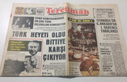 Tercüman Gazetesi 19 Mart 1976 - Türk Heyeti Oldu Bittiye Karşı Çıkıyor - GZ15350 - 1
