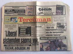 Tercüman Gazetesi 19 Mart 1986 - Liberal Sistemden Sapma Yok - GZ15119 - 1
