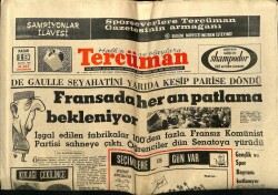 Tercüman Gazetesi 19 Mayıs 1968 - Fransada Her An Patlama Bekleniyor GZ65417 - 1