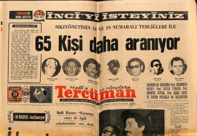 Tercüman Gazetesi 19 Mayıs 1971 - İlhan Selçuk Ve Oktay Kurtböke İçin 12 Yıla Kadar Hapis İstendi GZ65825 - 2