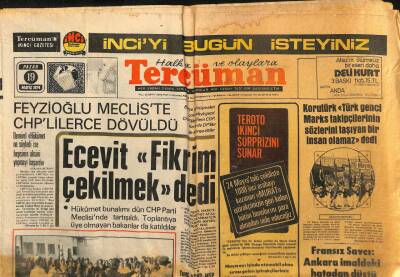 Tercüman Gazetesi - 19 Mayıs 1974 - Feyzioğlu CHPlilerce Dövüldü GZ1102956 - 1