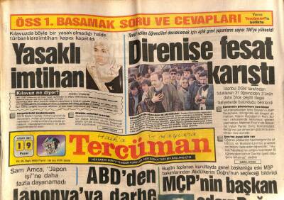 Tercüman Gazetesi 19 Nisan 1987 - Dünyaca Ünlü Mankenler Türkiyede GZ65031 - 2