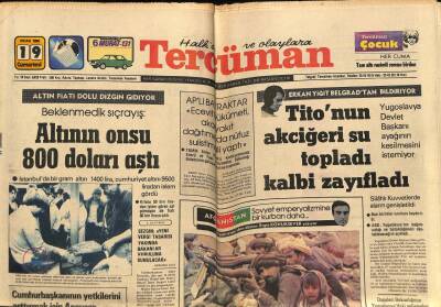 Tercüman Gazetesi 19 Ocak 1980 - Programın Yükünü Hafif Müzik Sanatçıların Çekiyor * Ajda Pekkan - Sezen Aksu GZ70624 - 1
