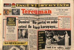 Tercüman Gazetesi 19 Şubat 1971 - Demirel Bir Şantaj Ve Şehir Çetesi İle Karşı Karşıyayız GZ70703 - 2