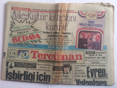 Tercüman Gazetesi 19 Şubat 1986 - EvrenYalanlara Kanmayın - GZ15111 - 2