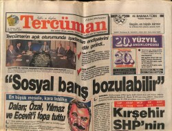 Tercüman Gazetesi 19 Şubat 1990 - İstanbulun Orta Yeri Şantiye... GZ65402 - 2