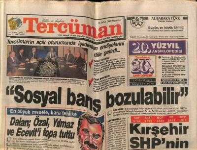 Tercüman Gazetesi 19 Şubat 1990 - İstanbulun Orta Yeri Şantiye... GZ65402 - 1